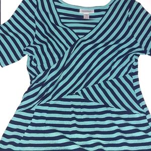 Motherhood Maternity Striped Pattern Shirt Size L